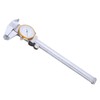 0150mm Dial Caliper Steel ShockProof Adjustable Vernier Caliper with Depth