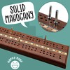 Jaques of London Cribbage Board | Luxury Mahogany Cribbage Board