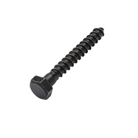 Blackline Wood Screws Black 8.0 x 30 mm – Pack of 5 Hexagonal Screws SW-13 DIN571 Wood Screws
