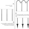 SAFIGLE Outdoor Shepherd Hooks, Iron Garden Stakes for Hanging Planters,