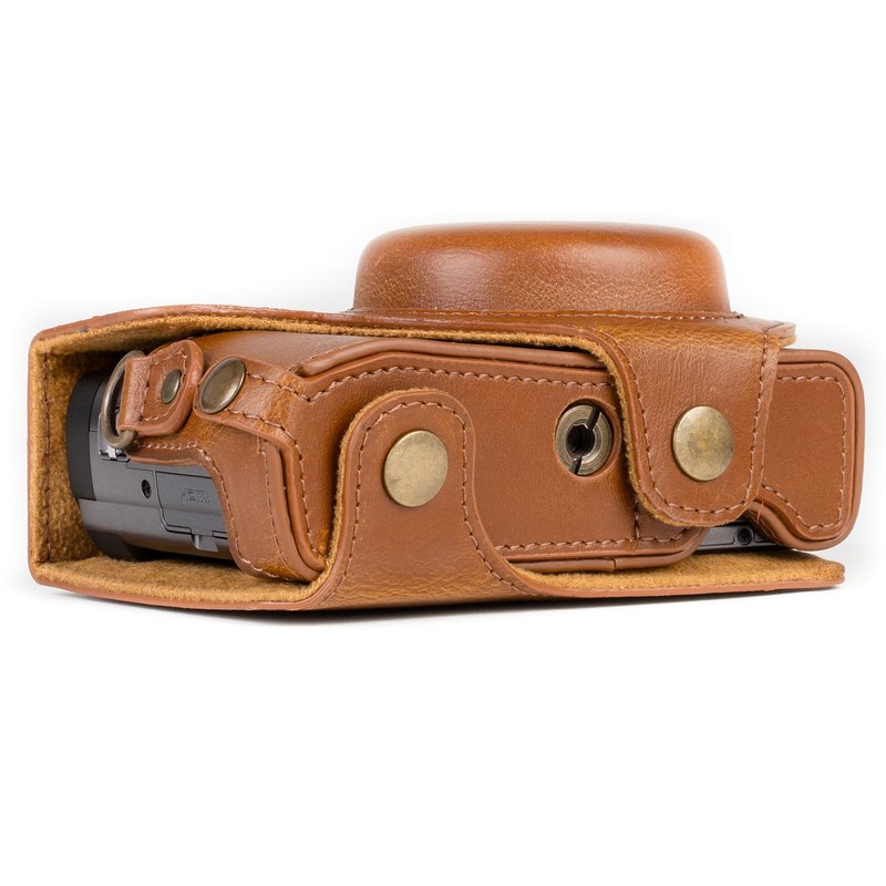 MegaGear MG1260 Ever Ready Leather Camera Case compatible with Panasonic