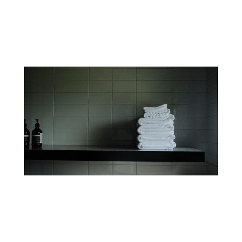 EcoLinen Organic Cotton Hand Towel, SPA Hand Towel / Green