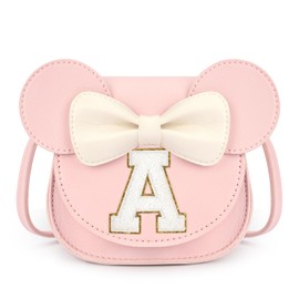 mibasies Toddler Purse Gifts for Girls: Mini Mouse Purse Girl Toys for 2 Year Old Birthday Gift, Letter A