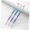 Healeved 3pcs Nail Art Pen Set Double Head Manicure Pen