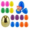 15x Easter Colourful Plastic Filler Eggs, Egg Hunt, Basket Stuffers,