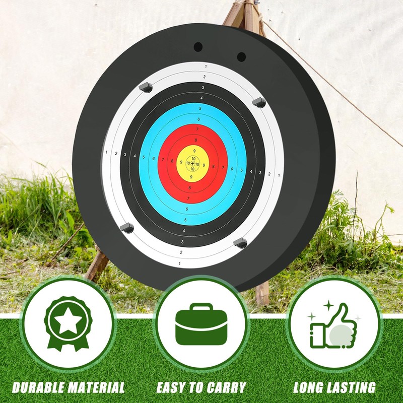 Gemscream 20" Foam Archery Target for Backyard, High-Density Round Archery