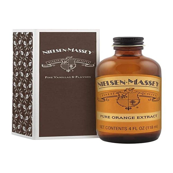 Nielsen-Massey Pure Orange Extract for Baking, Cooking and Drinks, 4 Ounce Bottle with Gift Box