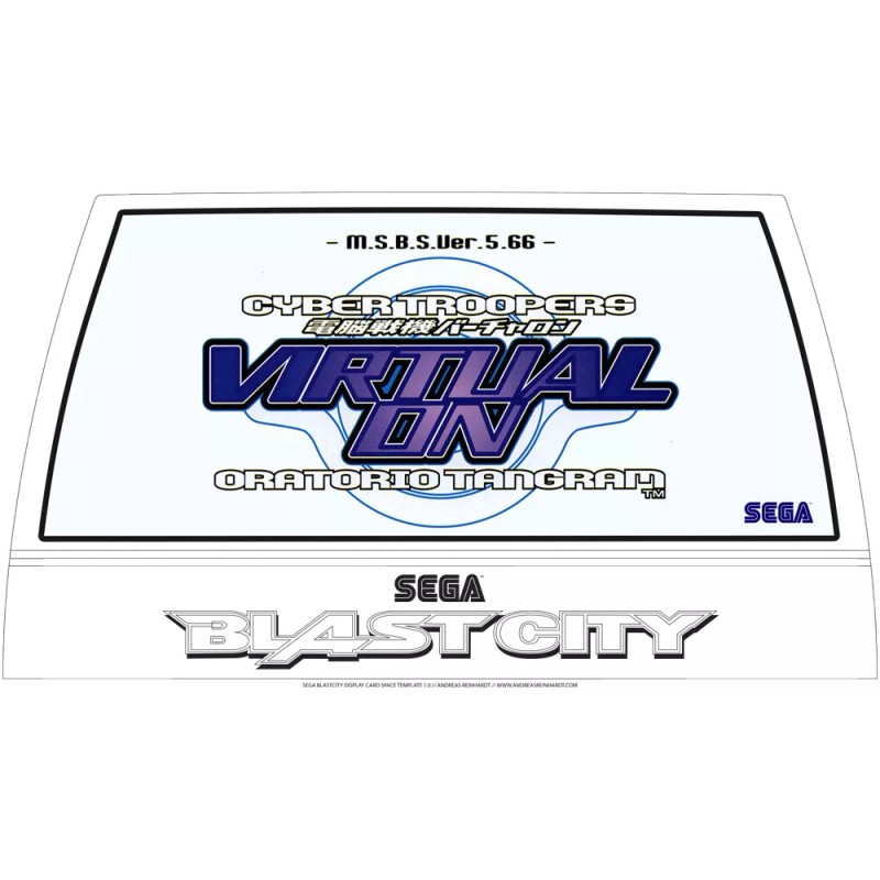 Sega Blast City Arcade Marquee of Your Choosing