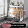Vilemoon Multifunctional Cutting Board, Knife Drying Rack Kitchen Countertop Pot