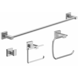 Symmons 36AC-BUNDLE Duro 4-Piece Wall-Mounted Bathroom Hardware Set in Polished Chrome