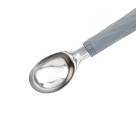 Wiltshire Diamond Handle Ice Cream Scoop, Food Scoop, Dimensions: 19x4x2cm, Colour: Grey