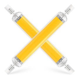 Dimmable 118MM R7S COB LED Bulbs, 20W J Type 118MM Double Ended LED Lights 120V T3 R7S Base 150W Equivalent Floodlight Replacement for Garage Lighting Floor Lamps (Natural Light, 2 Pack)