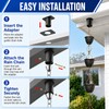 Demimy Rain Chain Gutter Adapter, 4 Pack, Black