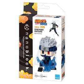 Kawada Nanoblock, Naruto Shippuden, Hatake Kakashi NBCC_225, 1.2 x 4.1 x 7.1 inches (3 x 10.5 x 18 cm), For 12 years and up, Interior Hobby NBCC_225