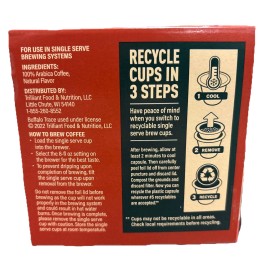 Buffalo Trace 6 BOXES Buffalo Trace Bourbon Infused Coffee K-Cup Pods (60 pods total) BB 10/26