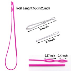 Luckkyme 30 Pack Replacement Drawstrings Drawcords for Pants Sweatpants Hoodies Scrubs Jackets Shorts, with 3 Pieces Drawstring Threader Tool 53" Long