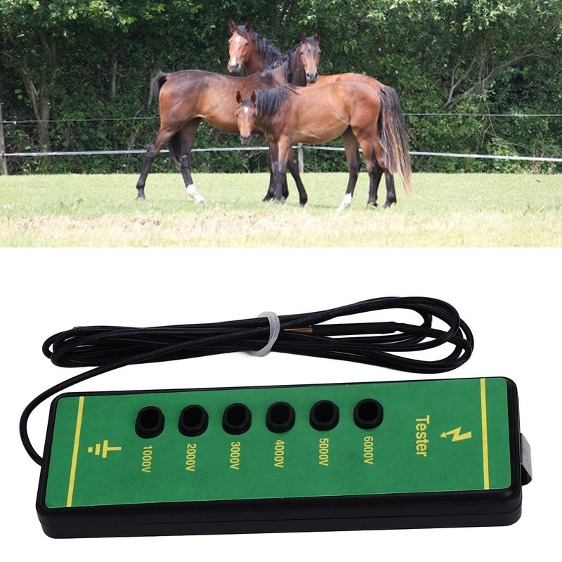 Electric Fence Voltage Tester 6 Indicator Light Maximum 6000V Animal