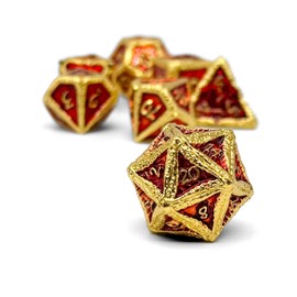 Norse Foundry Pirate Dice Cutlass Cove - 7-Piece RPG Alloy Dice Set - Intricate Pirate-Themed Design - Durable Zinc Alloy Construction - Treasure Chest Tin Included - Ideal for D&D and RPG