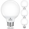 hansang G25 LED Globe Light Bulbs, Bathroom Vanity Light Bulbs