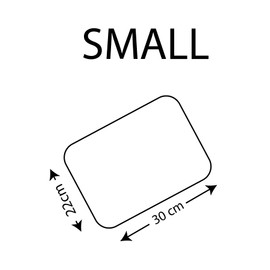 Pearl Glass - Rose Basket - Glass Worktop Saver/Protector (30 x 22cm Small)