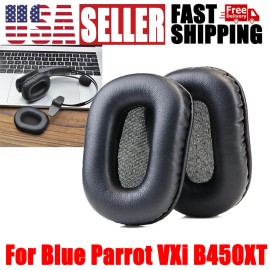 Blueparrott B450-xt Replacement Ear Pads for Blue Parrot VXi B450XT Headset Foam Cushion Cover 1Pair