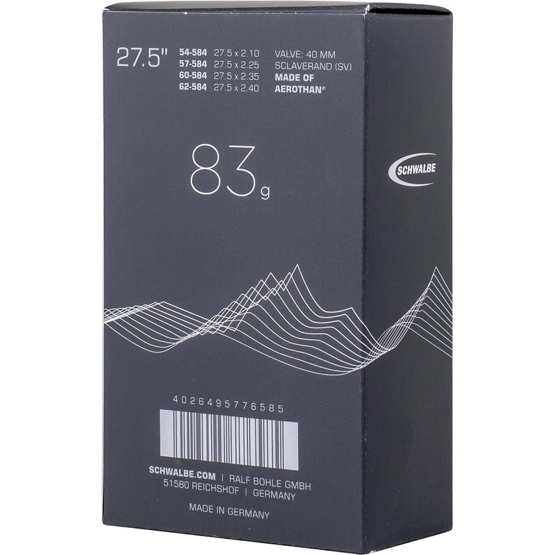 Schwalbe Cicli Bonin Unisex Adult Evo Camere Presta Tube -