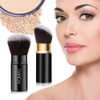 Pack of 2 Powder Makeup Brushes Retractable Brush for Blush