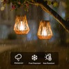 Venniy Solar Lanterns,2 Pack Hanging Solar Lantern Outdoor Lanterns for