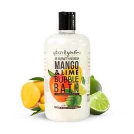 Urban Hydration Mango & Lime Bubble Bath, Foaming Bath Soak with Mango Seed Butter & Citrus Extracts, Natural Bubble Bath for Men & Women, Sulfate Free & Ideal for All Skin Types - 16.9 FL Oz