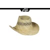 '"Beachcomber Natural Straw Hat with Chin Strap Western, Cowboy Hat,