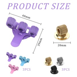 3-piece three-hole pen clips and 3-piece introductory pen clips, study and office supplies, pen accessories, pen storage tools.