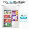 iSPECLE Chest Freezer Organizer Bins - 8 Pack Stackable Freezer