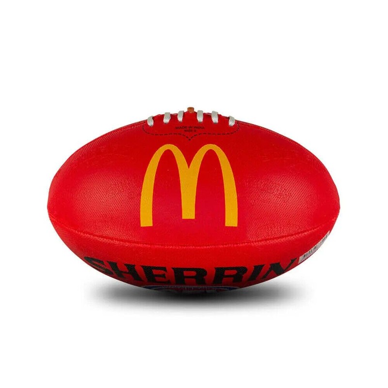 Sherrin AFL Replica All Surface Football, Red, Size 2