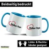 Huuraa Cup Meilleur Papa Gift Cup Blue 330ml Meilleur Papa