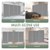 RANTILA 4 Panel Room Divider, 6 Ft Tall Folding Privacy