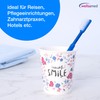 Wellsamed Wellsabrush Pack of 100 Disposable Toothbrushes Impregnated with Toothpaste