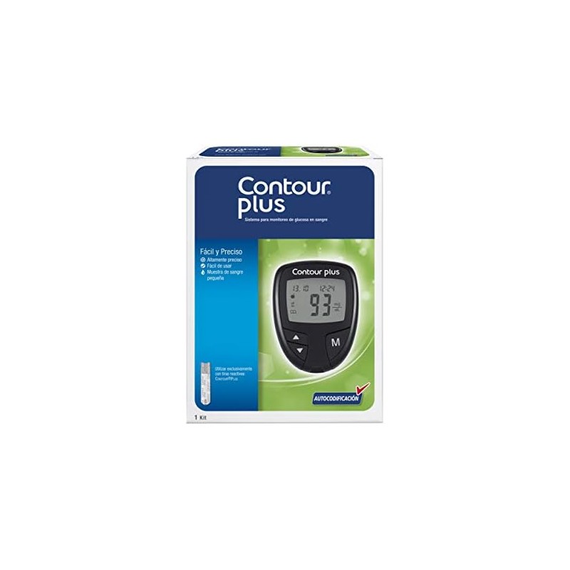 Contour Plus Glucómetro Autocodificado Para El Monitoreo De Glucosa En