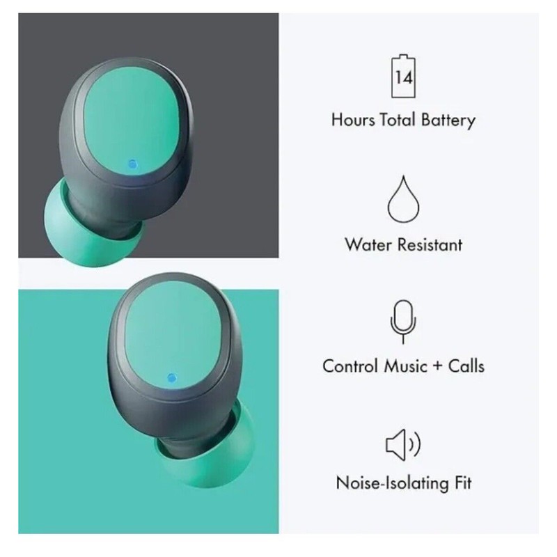 Skullcandy Vinyl by True Wireless Bluetooth EarbudsGrey/Te