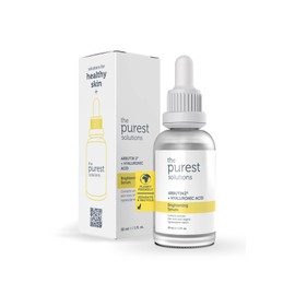 The Purest Solutions Brightening Serum (Arbutin 2% + Hyaluronic Acid) - Eliminates Imperfections in Skin Tone and Supports the Skin for a Radiant Look - Vegan | Cruelty Free (30 ml)