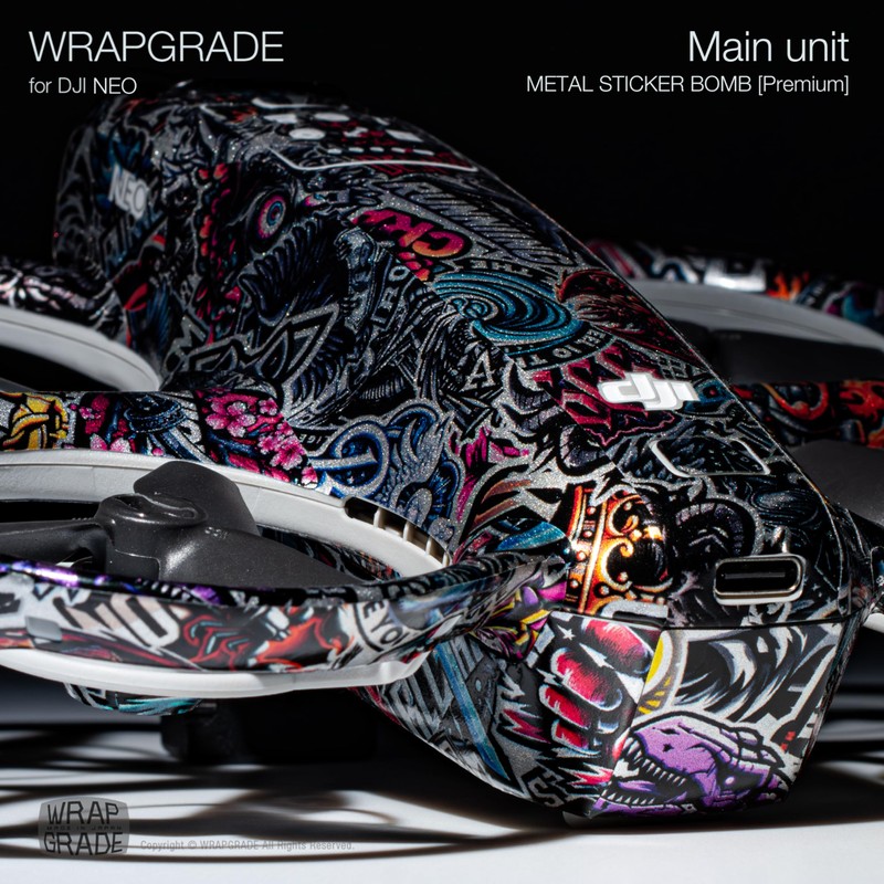 WRAPGRADE Skin Sticker Compatible with DJI NEO Full Wrap (Metal
