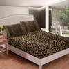 Homemissing Leopard Bed Sheet Set Single Size, Cheetah Print Bedding
