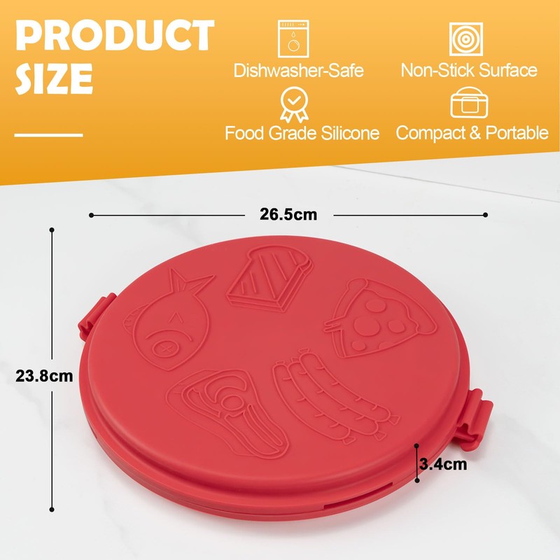 9.5Inch Microwave Sandwich Maker, Microwave Grilled Cheese Maker, Microwave Pizza