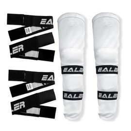 EALER Heavy Duty Hockey Shin Straps for Easy Use (Black)