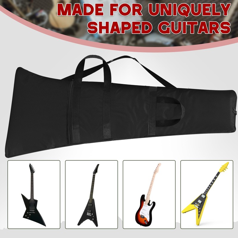 Vincreem Foam Padded Guitar Gig Carrying Bag for Guitar Bodies,