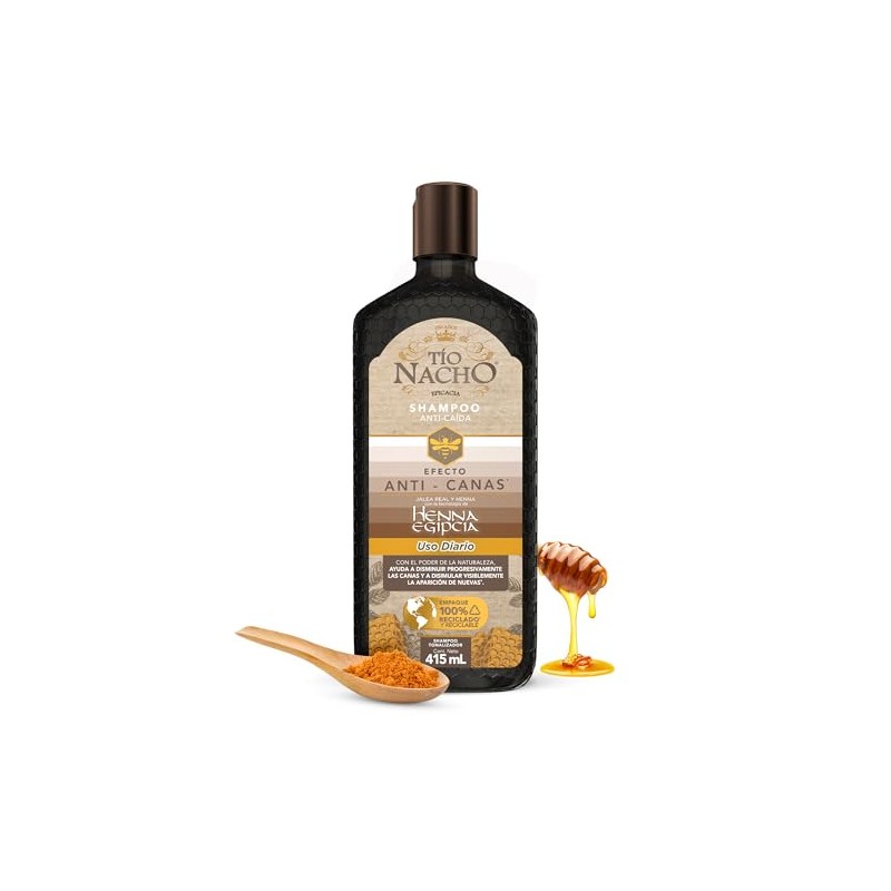 TÍO NACHO Shampoo Anti-Canas Anti-Caída 415ml
