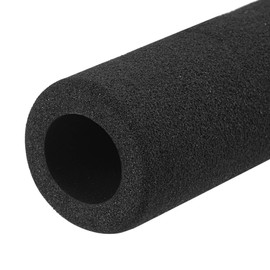 MECCANIXITY Foam Grip Tubing Handle Grips 0.7"(18mm) ID 3/16"(5mm) Wall Thick 11.6" Black Non-slip for Fitness, Tools Handle Support