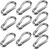 LCOUACEO Pack of 10 Carabiner Hooks 40 x 4 mm,