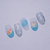 Water Meong Handmade Nail Tips Water Bag Goldfish Nail -