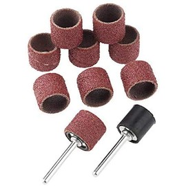 384 Piece Drum Sander Set Including 360 Pieces Nail Sanding Belt Sleeves and 24 Pieces Drum Mandrels for Dremel Rotary Tool Accessories Bits Kit