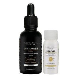 Ácido Tranexámico 10 manchas rebeldes paño melasma para todo tipo de piel Nuestra Tierra Cosmetica                                                    